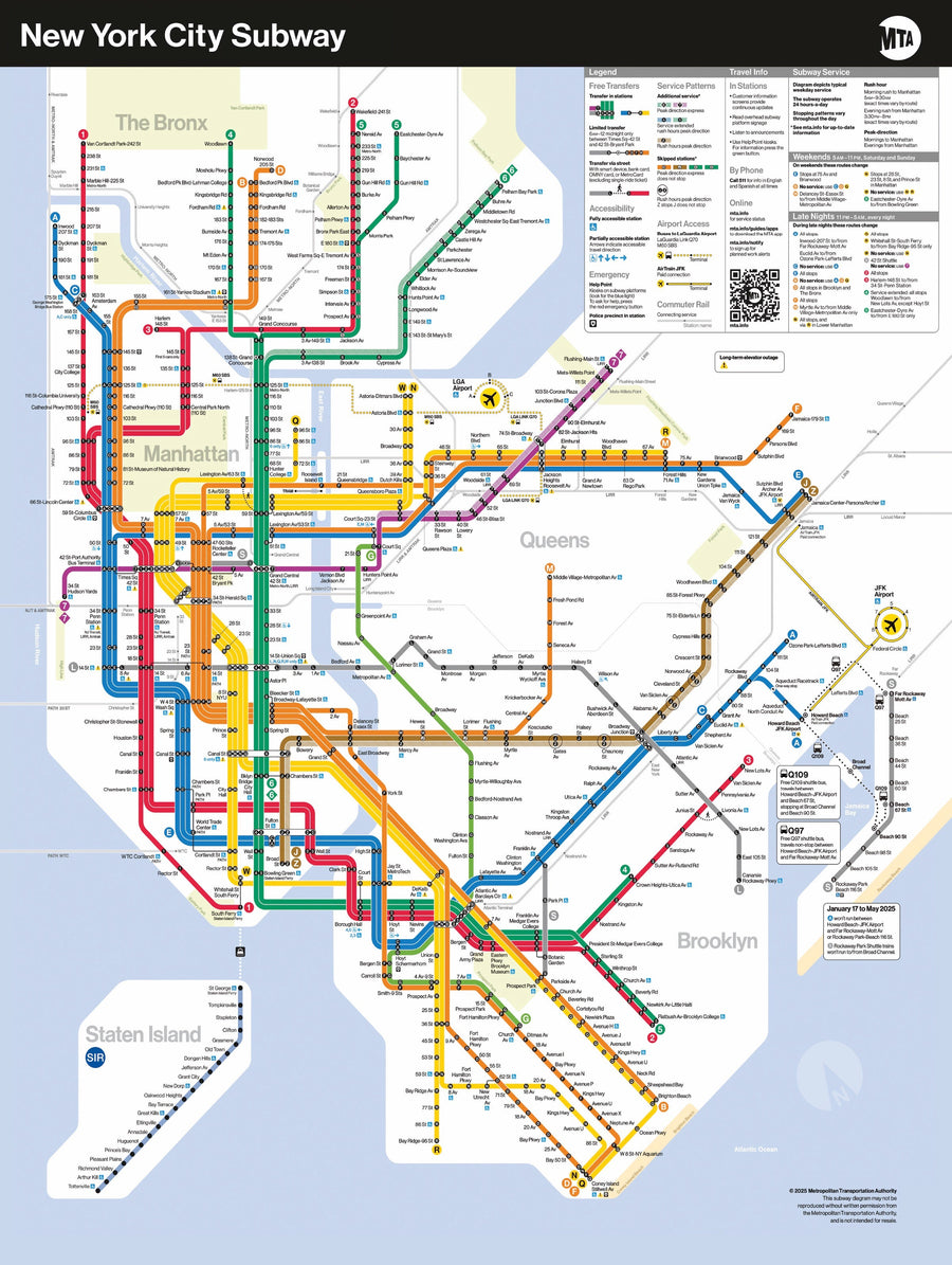 Illustrated New York Subway Map puzzle design