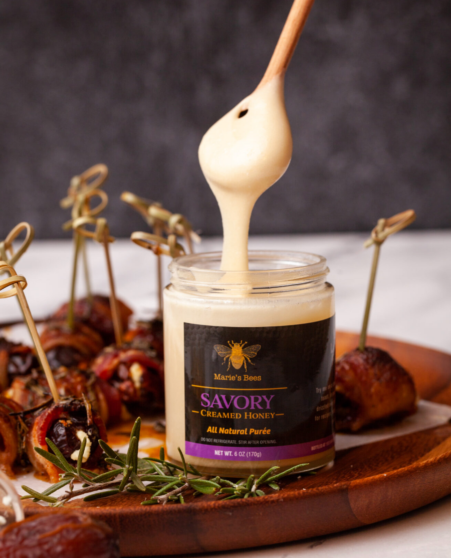 Savory Creamed Honey – Rosemary, Thyme & Sea Salt, 6 oz – product image
