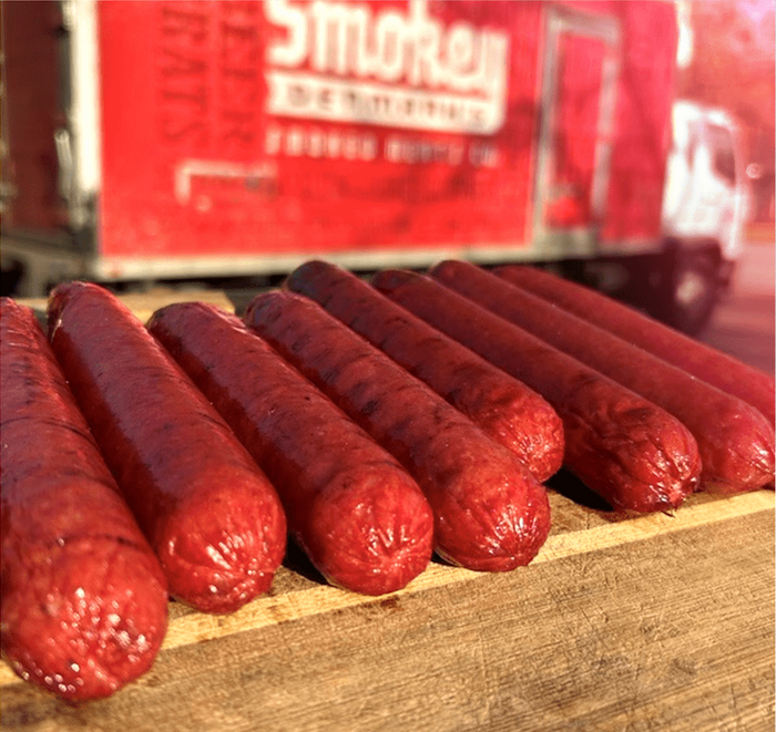 Smokey Denmark’s All-Beef Hot Dogs, 8 Count (1⅓ lb)