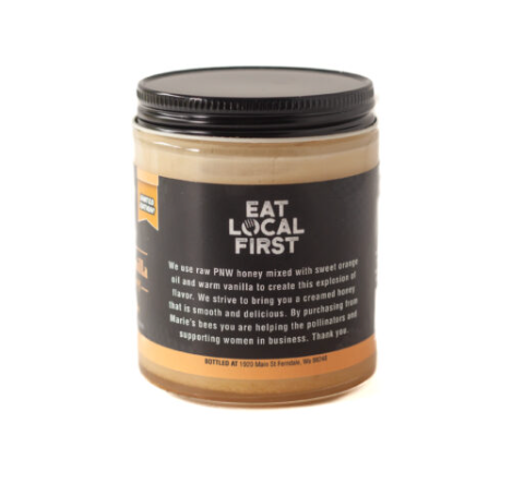Orange Vanilla Creamed Honey – 6 oz Citrus Honey Spread – additional product photo 3