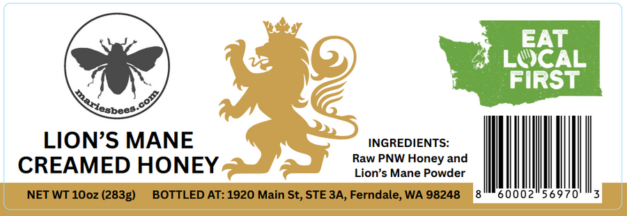 Lion’s Mane Creamed Honey – 1 lb Mushroom Honey Blend – additional product photo 2