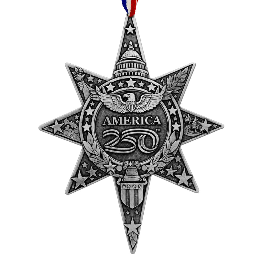 Product view of America250 Sea to Shining Sea Star Ornament