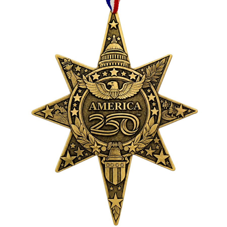 Product view of America250 Sea to Shining Sea Star Ornament