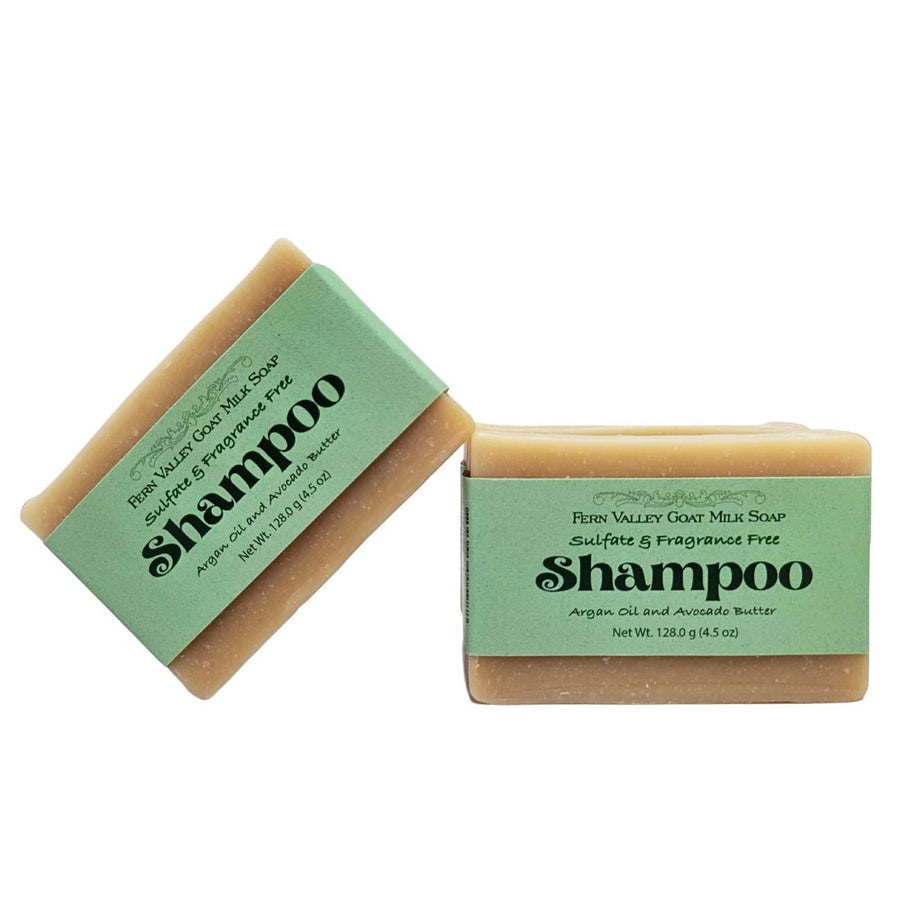 Handmade Goat Milk Shampoo Bar |  Argan Oil & Avocado Butter | Fragrance-Free