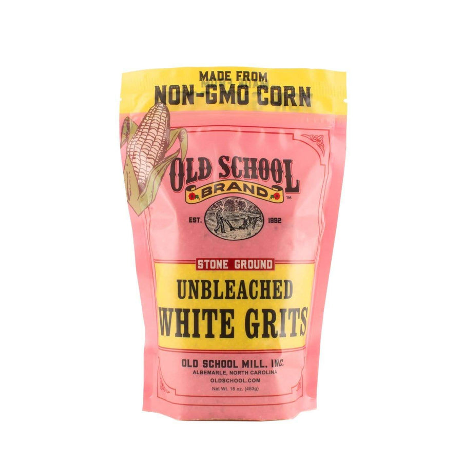 Non-GMO Stone Ground White Unbleached Grits, 1lb — product image