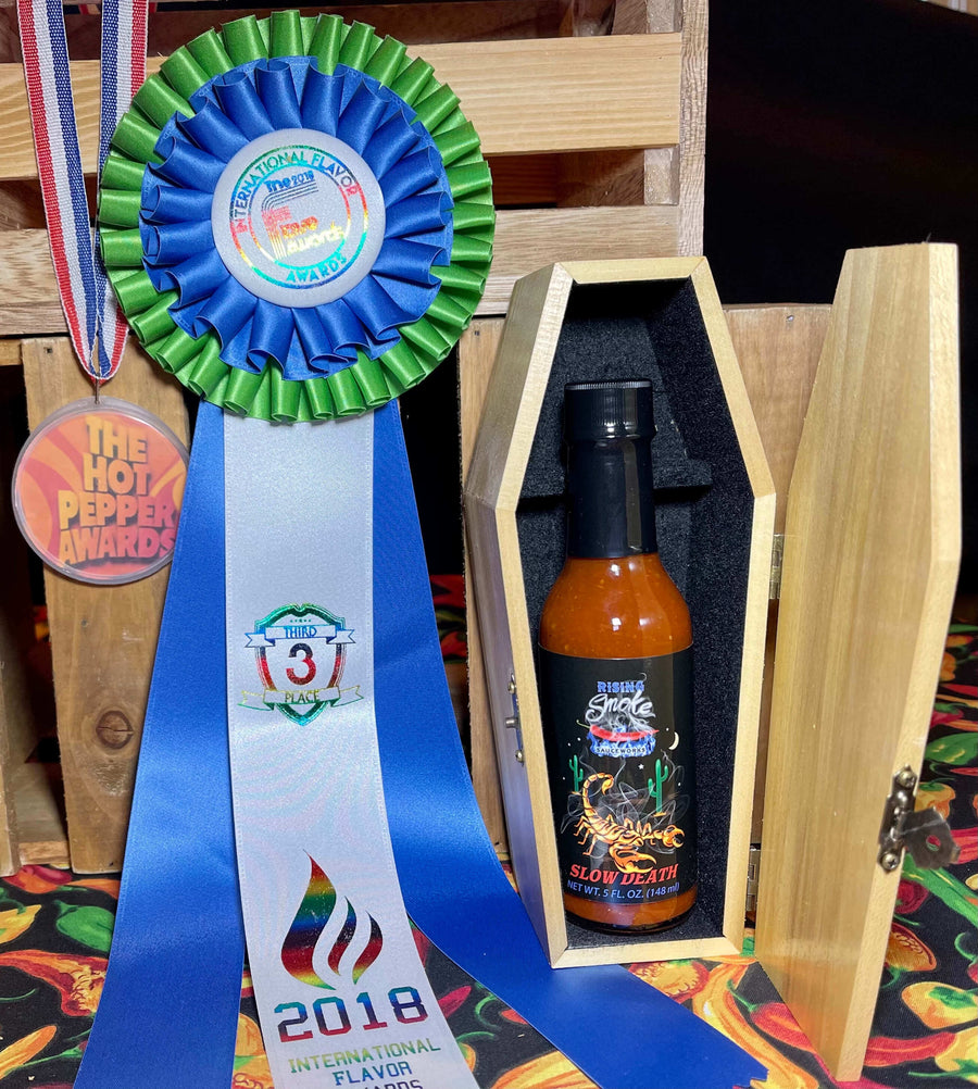 Awards information for Slow Death Trinidad Scorpion Hot Sauce