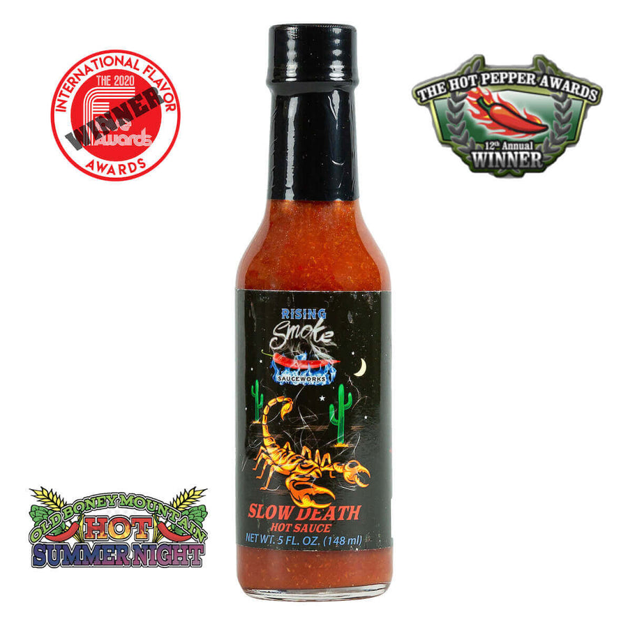 Awards information for Slow Death Trinidad Scorpion Hot Sauce