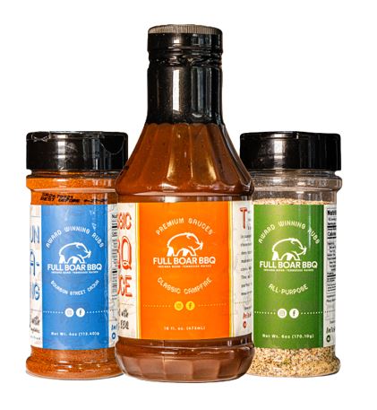 Smoked Turkey Kit with Cajun seasoning, Classic Campfire Sauce and all-purpose rub.