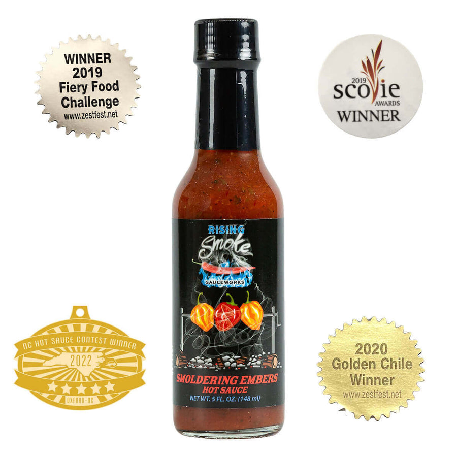 Awards information for Smoldering Embers Habanero Tomato Basil Hot Sauce