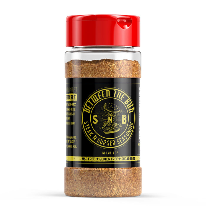 Steak-n-Burger savory seasoning in a 4 oz jar