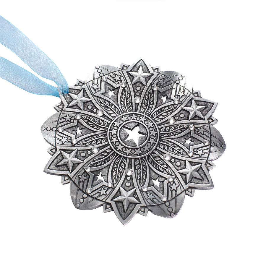 Product view of Star Spangled Snow Crystal 2026 Ornament