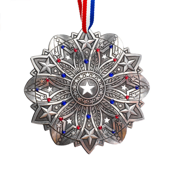 Product view of Star Spangled Snow Crystal 2026 Ornament (America250)