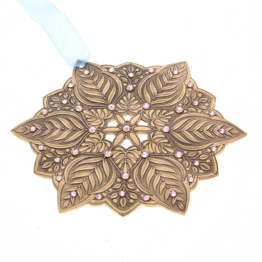 Product view of Snow Crystal Winter Greens Ornament