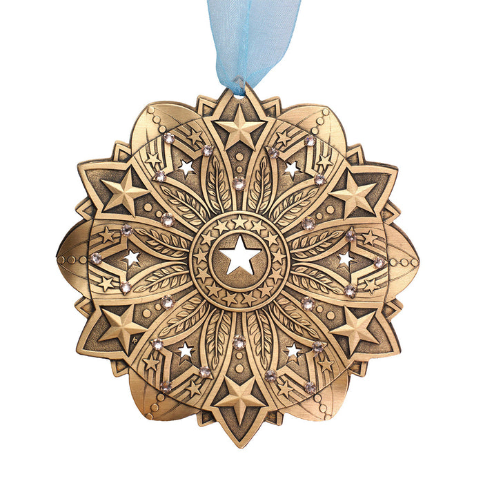 Product view of Star Spangled Snow Crystal 2026 Ornament