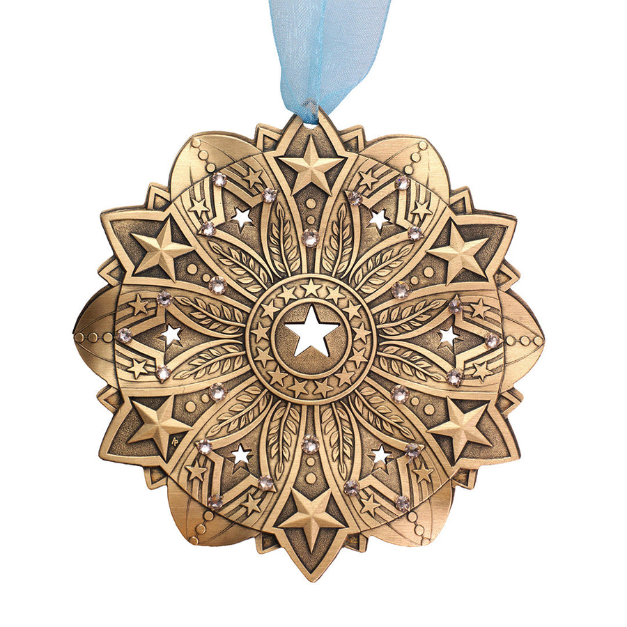 Product view of Star Spangled Snow Crystal 2026 Ornament
