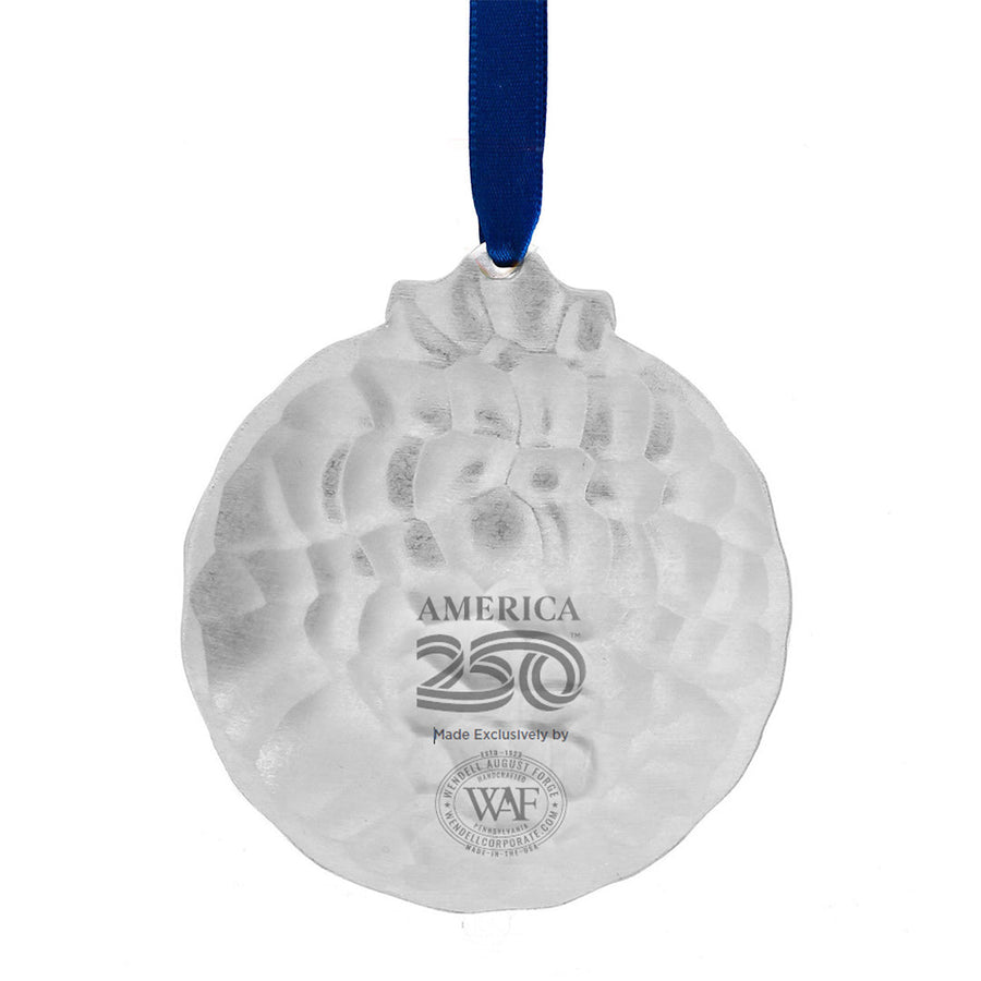 Reverse-side view of Spirit of America250 Ornament