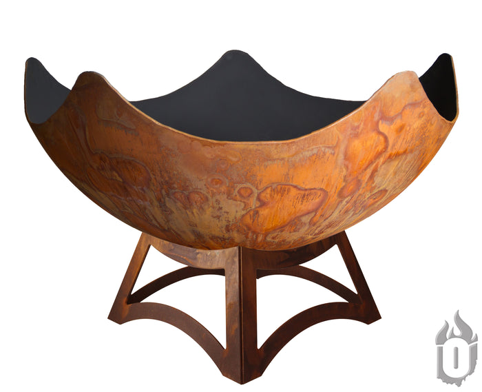 "Stellar" Artisan Fire Bowl with Hollow Base (Made In USA)