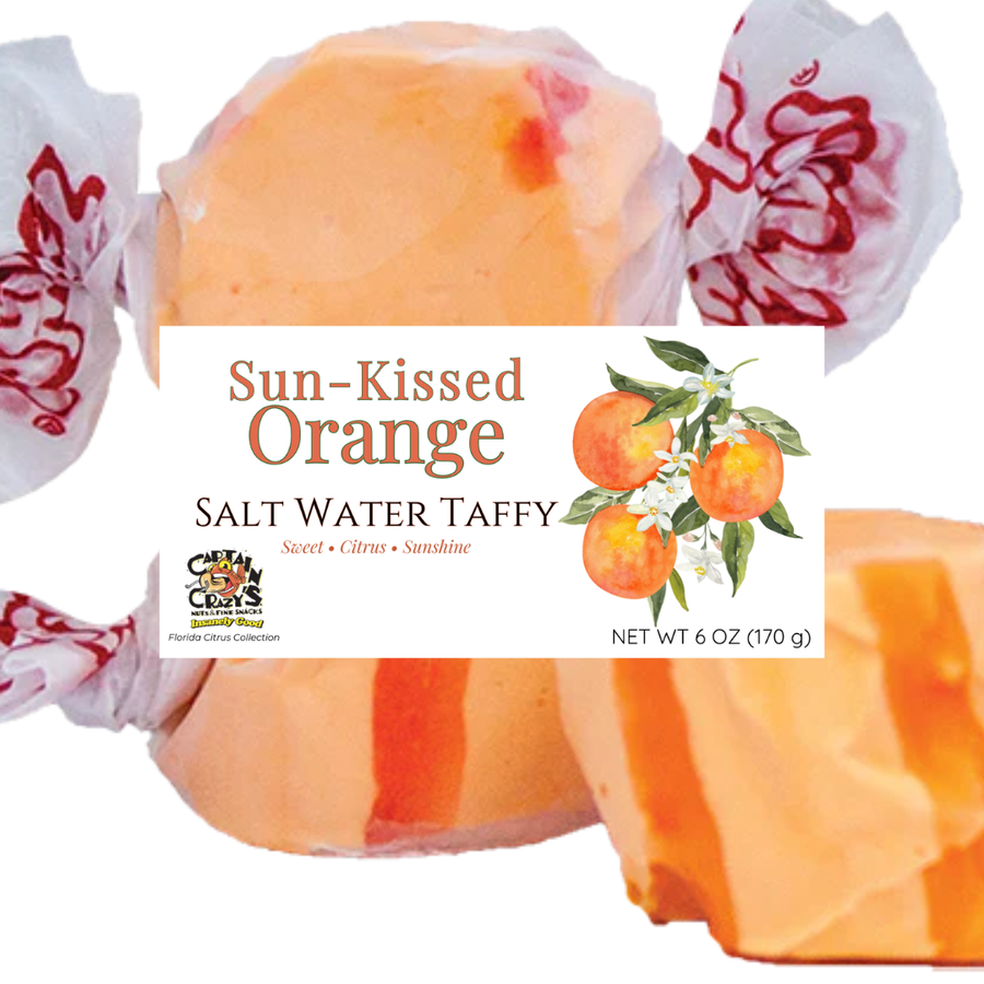 Sun-Kissed Orange Salt Water Taffy | Florida Citrus Collection — snack product photograph 1