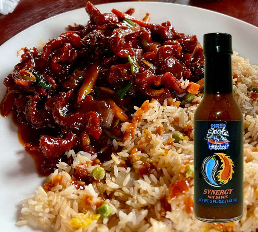 Serving suggestion for Synergy Sweet & Spicy Asian-Style Hot Sauce