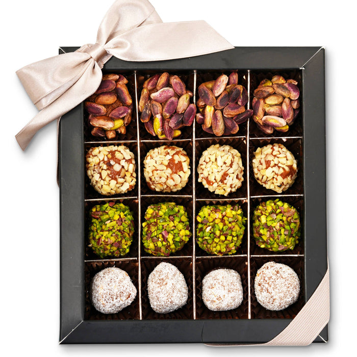 No Sugar Added Truffles, Pistachio, Hazelnut & Coconut, 16 pc