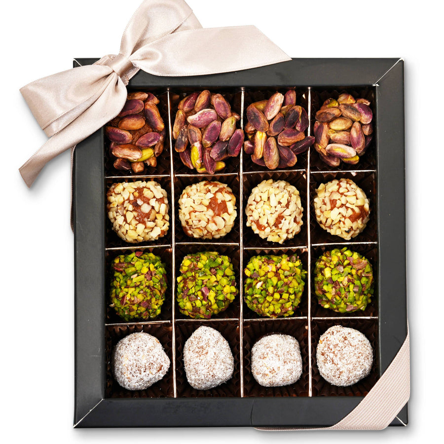 No Sugar Added Truffles, Pistachio, Hazelnut & Coconut, 16 pc