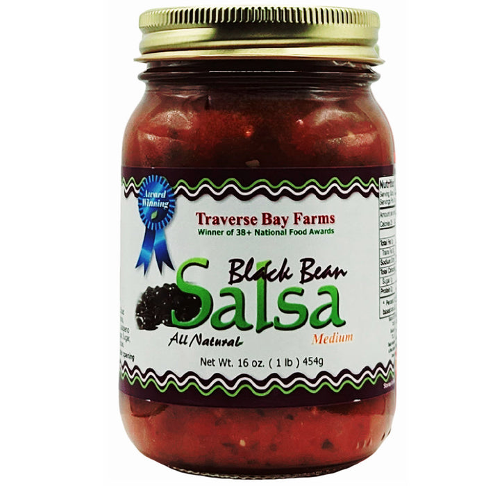 Black Bean Salsa - Medium, 16 oz — product image