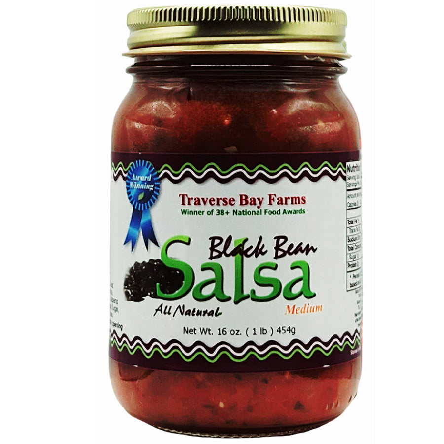 Black Bean Salsa - Medium, 16 oz — product image