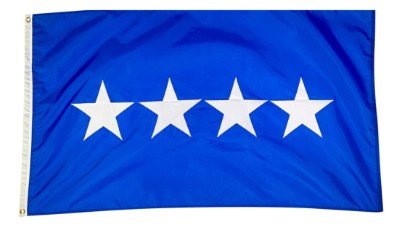 U.S. Air Force General Officer Flag made in USA with white stars on blue field