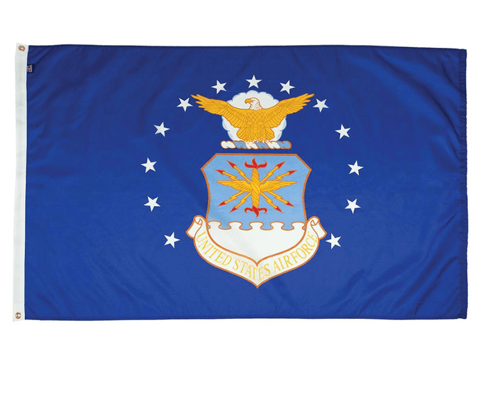 Made in USA U.S. Air Force USAF flag in blue