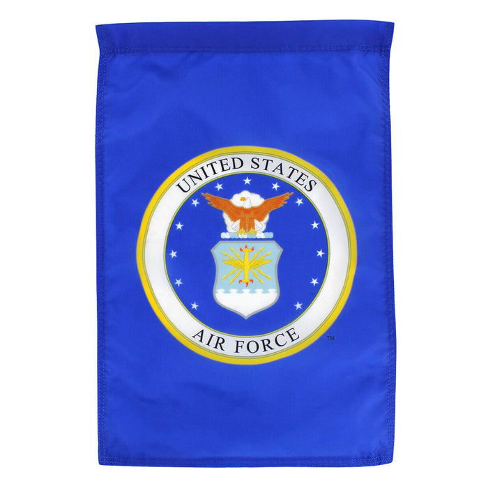 Blue U.S. Air Force garden flag with official Air Force seal, made in USA