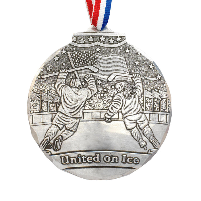 Product view of United on Ice Patriotic Hockey Ornament