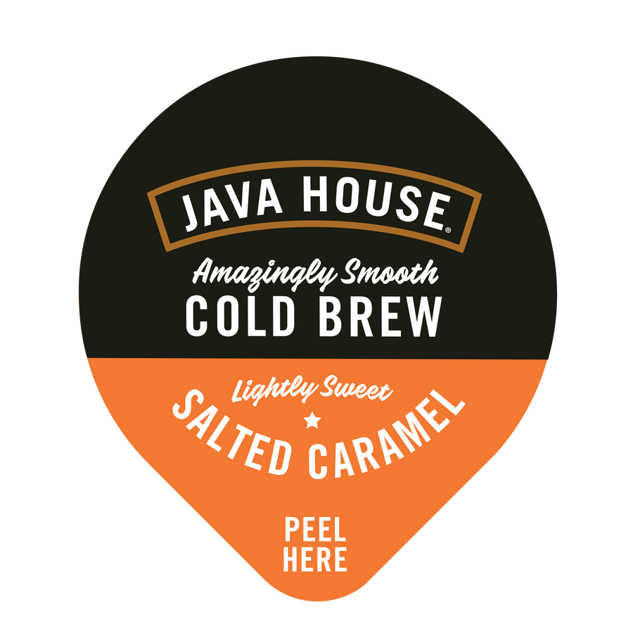 Salted Caramel Lightly Sweet coffee pod lid
