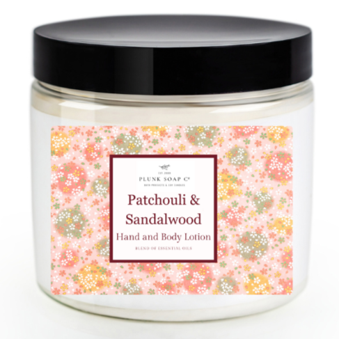 Patchouli and Sandalwood Scented Hand and Body Lotion