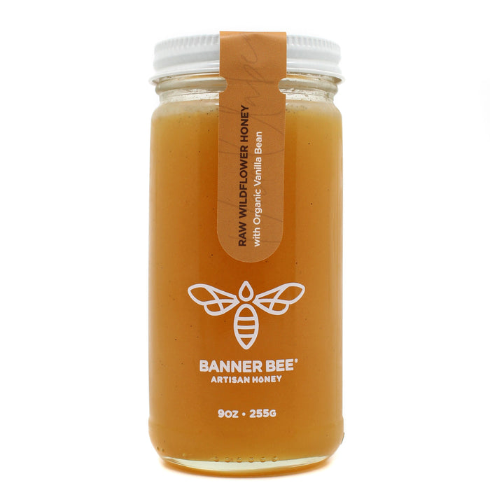 Vanilla Bean Infused Raw Honey – product photo 1