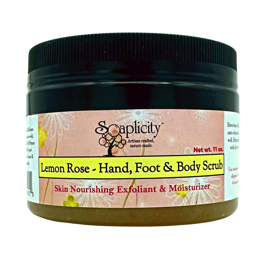 Lemon Rose Hand, Foot & Body Sugar Scrub – product image 2