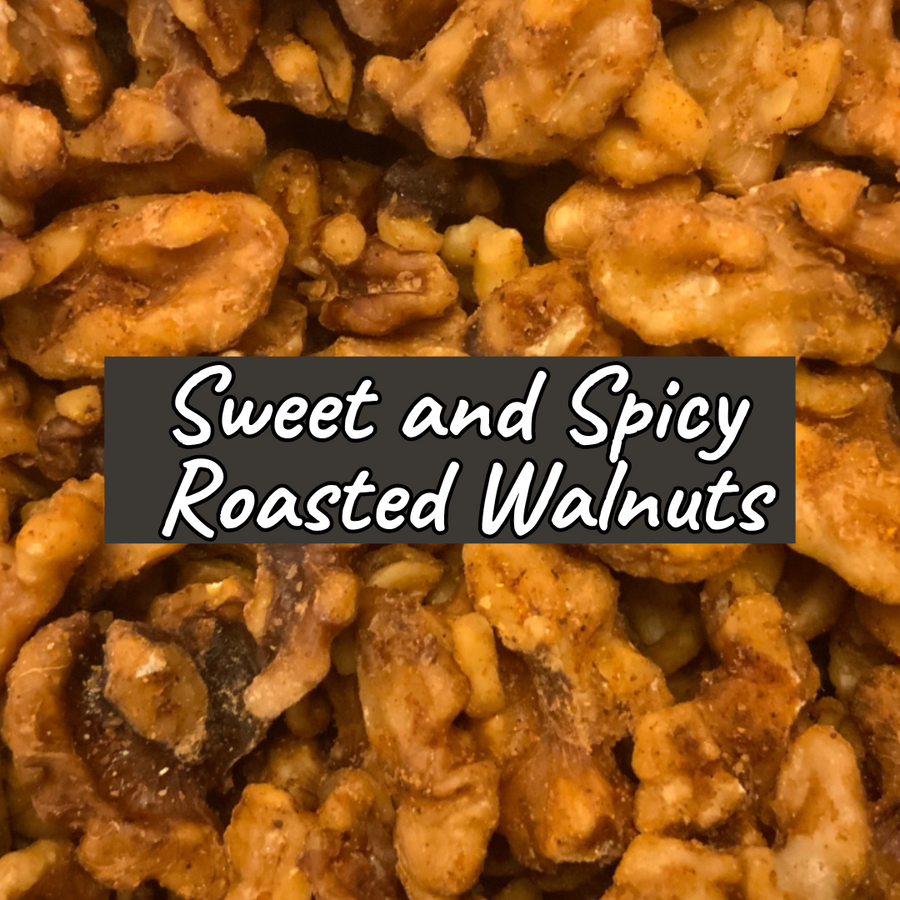 Sweet & Spicy Roasted Walnuts — snack product photograph 1