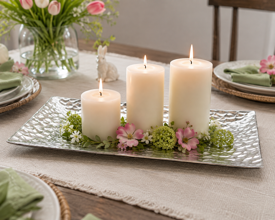 Styled display featuring Waterfall Small Horizon Tray