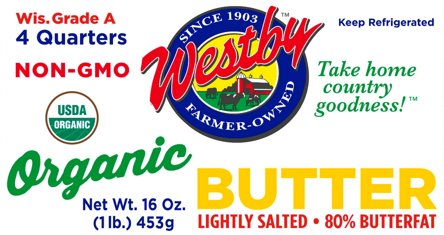 Organic Lightly Salted Butter – product image 3
