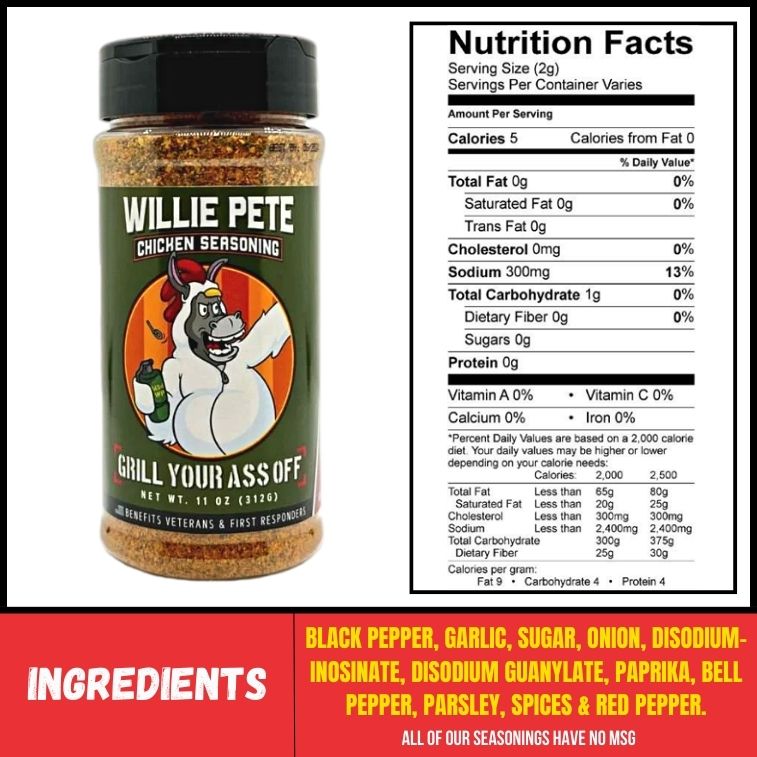 Willie Pete Chicken Seasoning — product photo 6 of 6