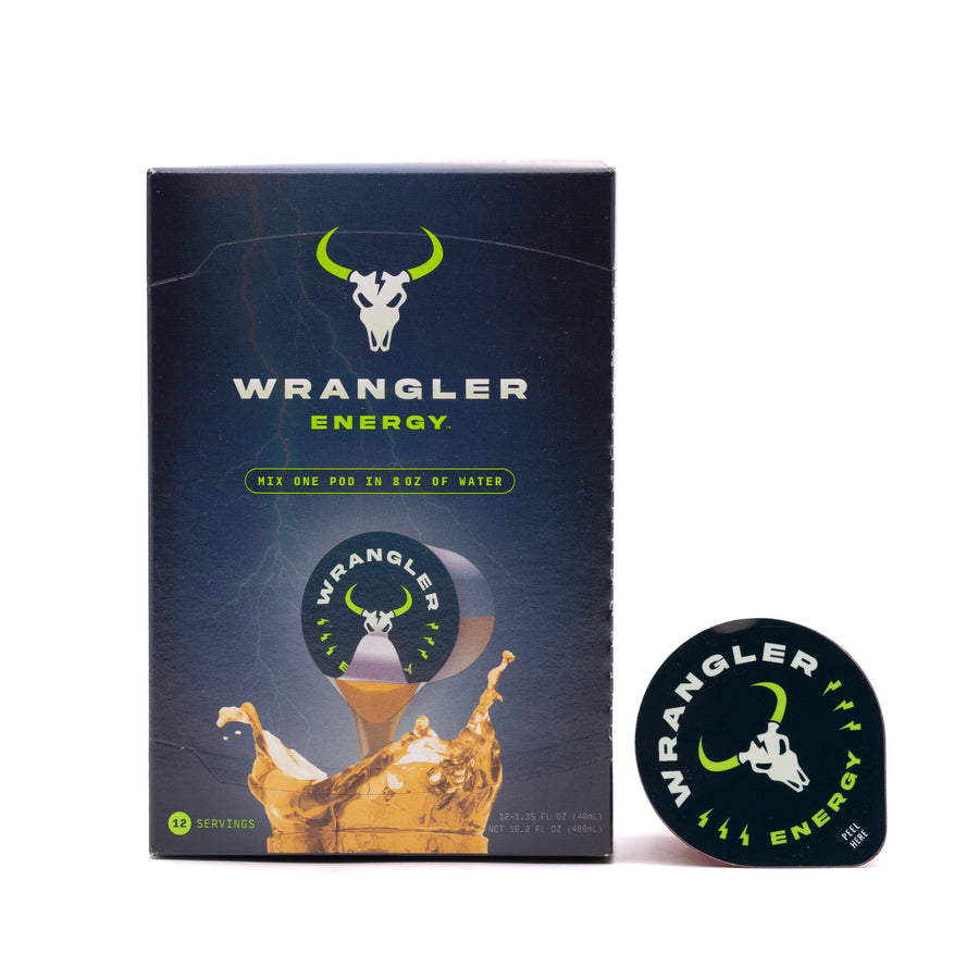 Wrangler energy carton and lid