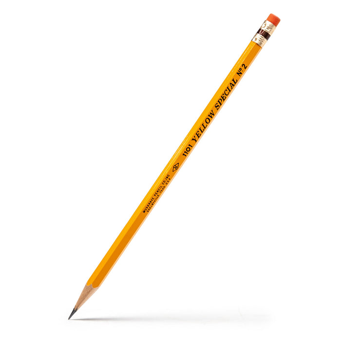 Single sharpened yellow 1101 Yellow Special No. 2 pencil