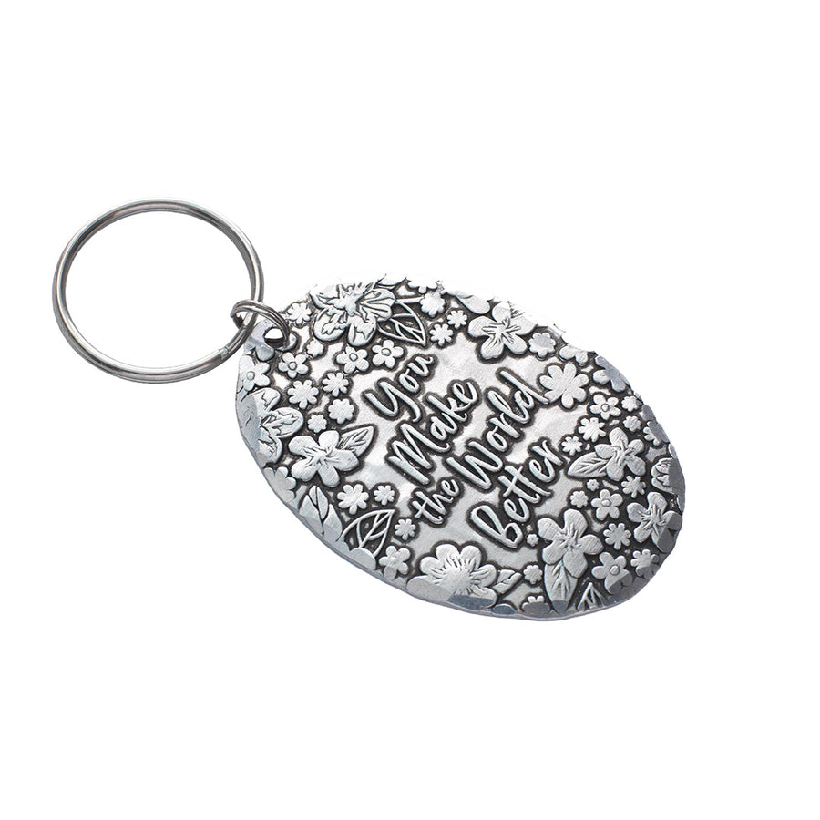 Product view of You Make the World Better Keychain