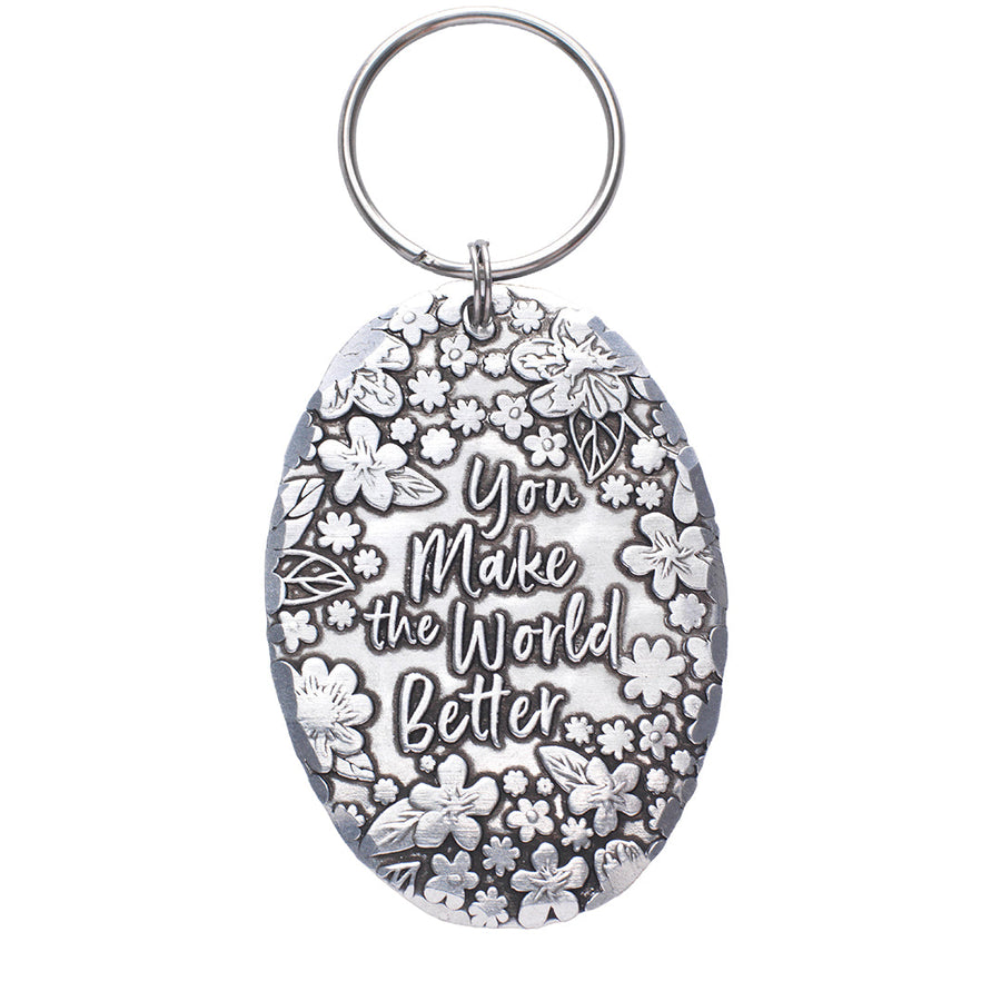 Product view of You Make the World Better Keychain