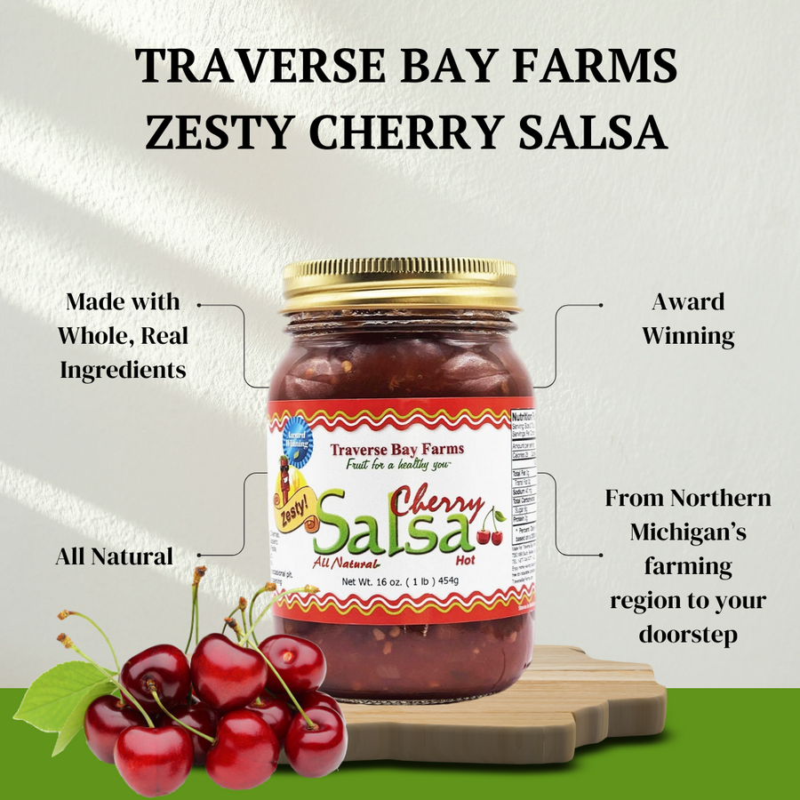 Cherry Salsa  - Zesty (spicy but not too hot!), 16 oz - product image 5