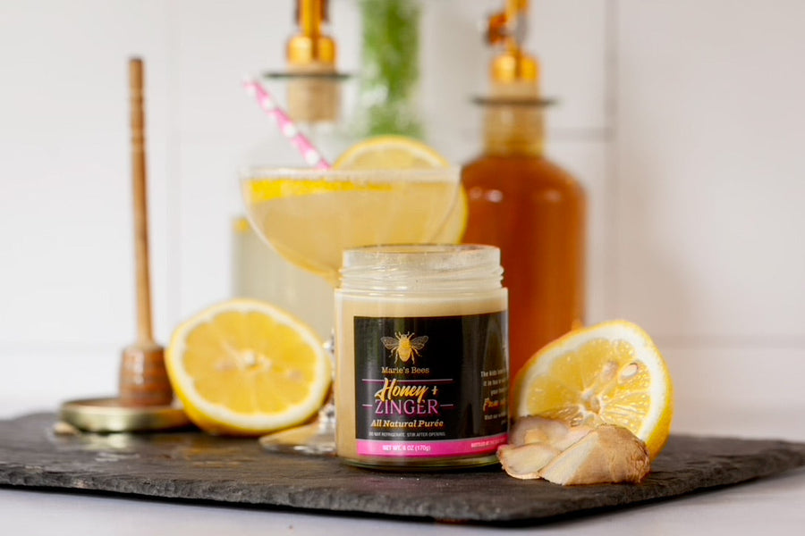 Lemon Ginger Creamed Honey – The Zinger, 6 oz – additional product photo 2