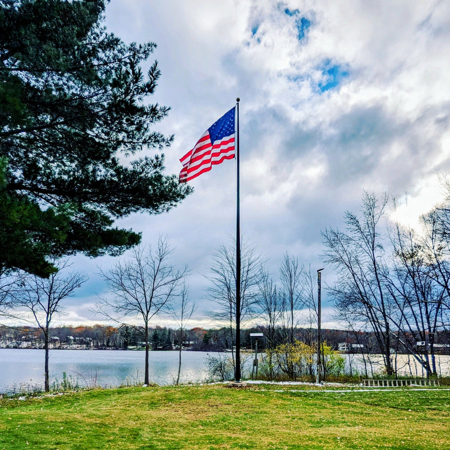 60' External Halyard Aluminum Flagpole - Continental Series