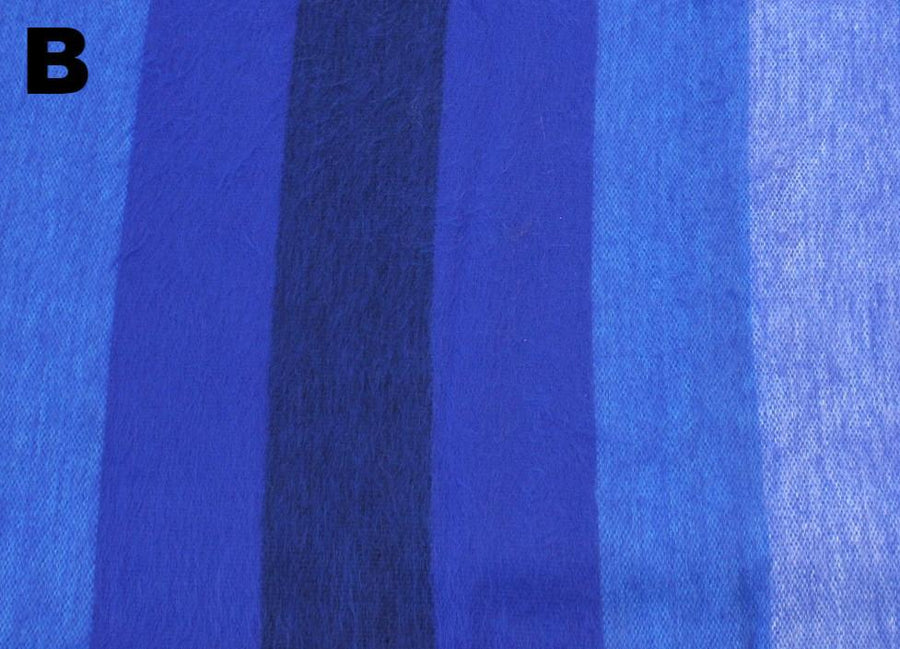 Alpaca Bed Blanket - Striped