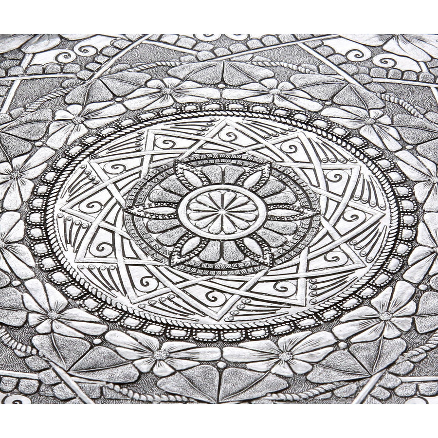 Close-up of the design on Amalfi Hostess Tray