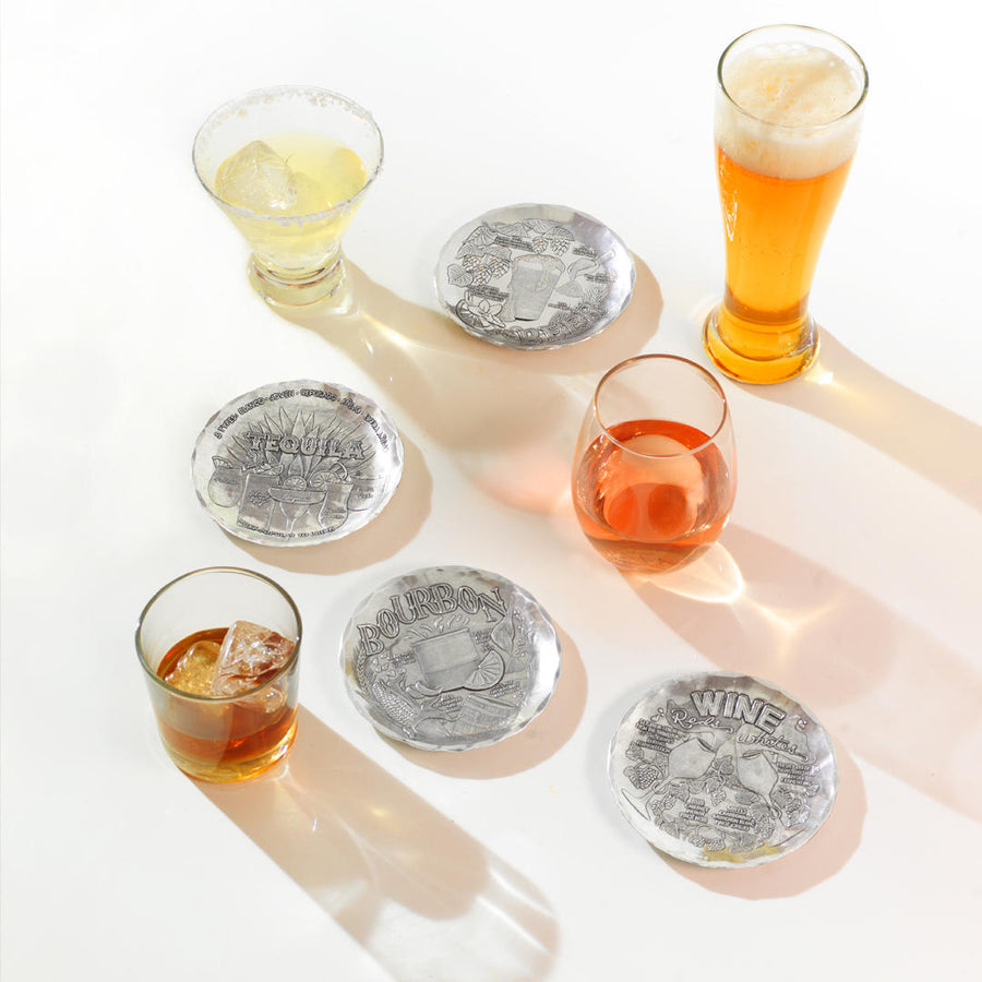 Collection display featuring Anatomy of Wine Coaster