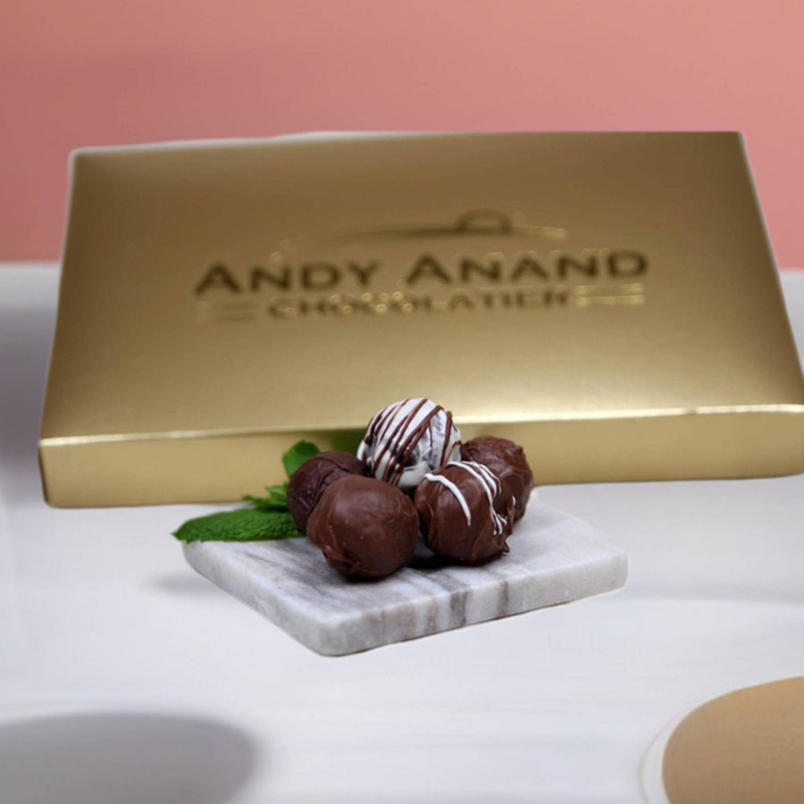 Champagne, Rum, Irish Cream & Kahlua Belgian Chocolate Truffles, 24 pc